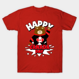 HAPPY Canada Day Bear T-Shirt